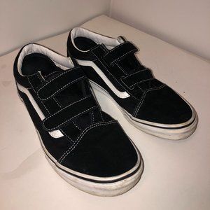 Black Velcro Low-Top Vans